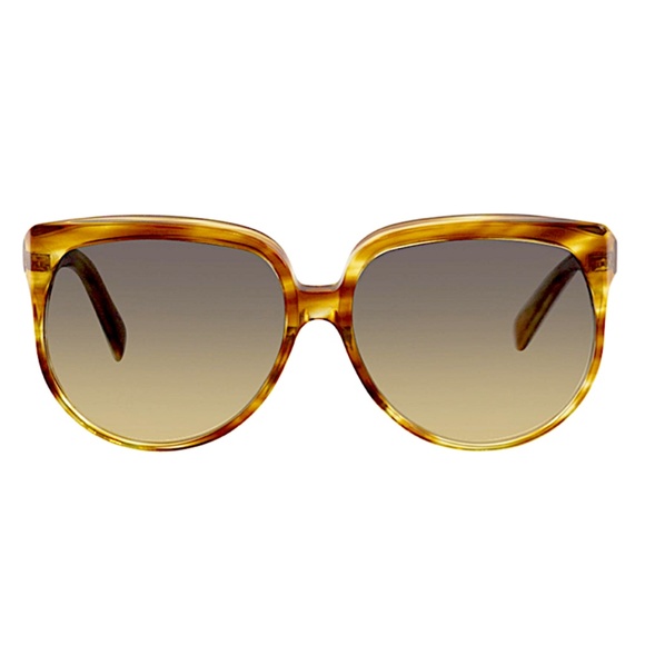 Celine CL40048I CL/40048/I 56B Light Brown Horn Fashion Square Sunglasses 62mm main image 5